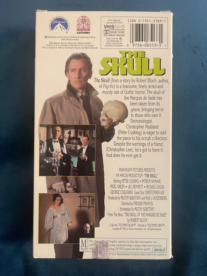 The Skull (1965) — A cursed relic, a dangerous obsession, and the terrifying price of curiosity.